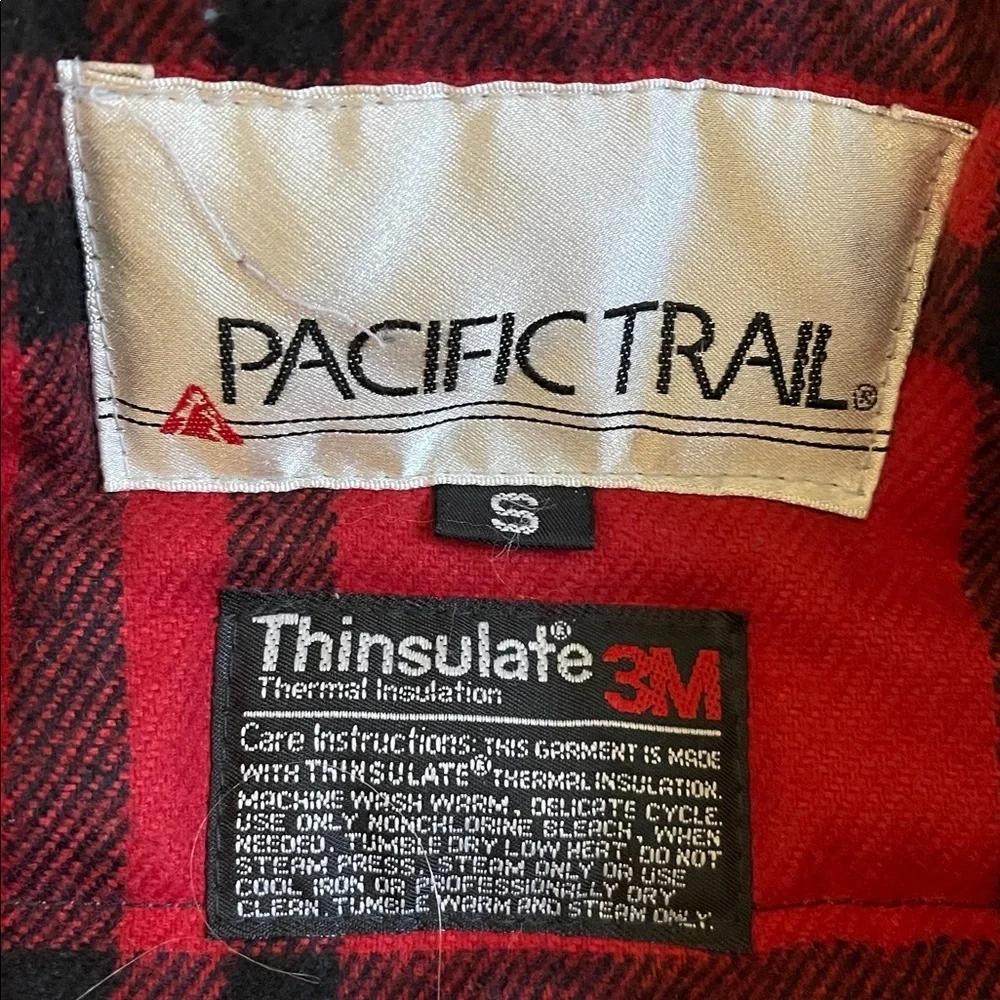 Pacific Trail Thinsulate 3M Vintage Parka Coat Men’s Plaid Lined 80s 90s - Picture 5 of 7